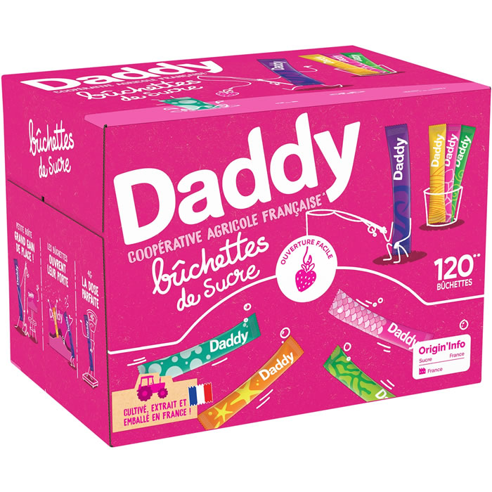 DADDY – Bûchettes de sucre en poudre 120 dosettes