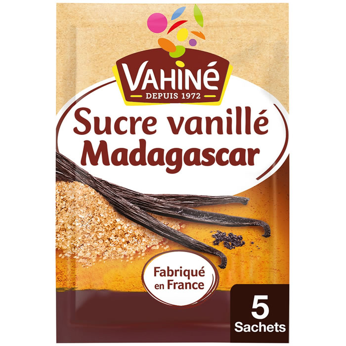VAHINE – Sucre vanillé de Madagascar 5 x 7.5 g