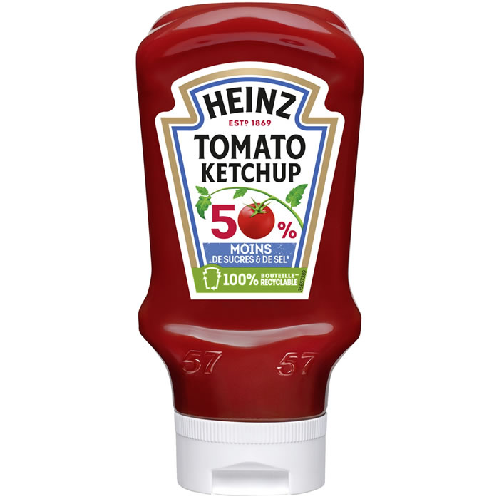 HEINZ – Ketchup allégé en sucres – 435g