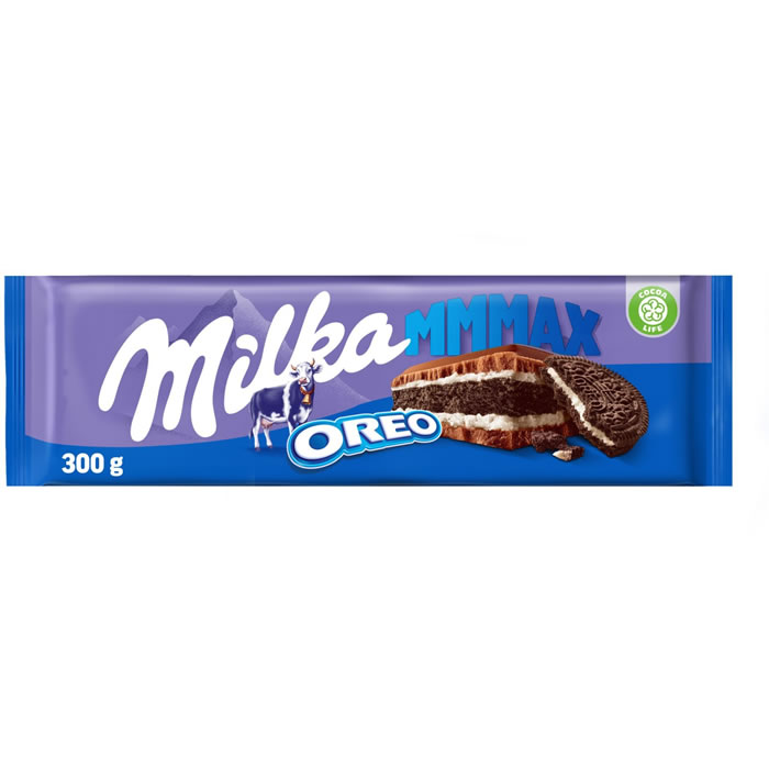 MILKA Mmmax – Tablette de chocolat au lait et oreo 300g
