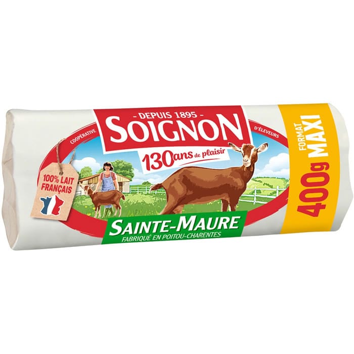 SOIGNON – Bûche de fromage de chèvre Sainte-Maure de Touraine 400 g