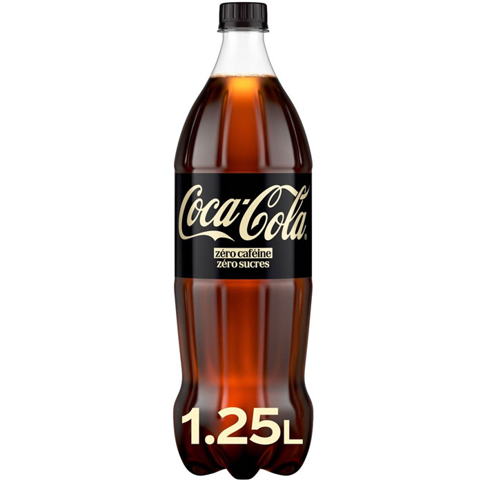 COCA-COLA – Boisson gazeuse aux extraits végétaux sans caféine 1,25 L