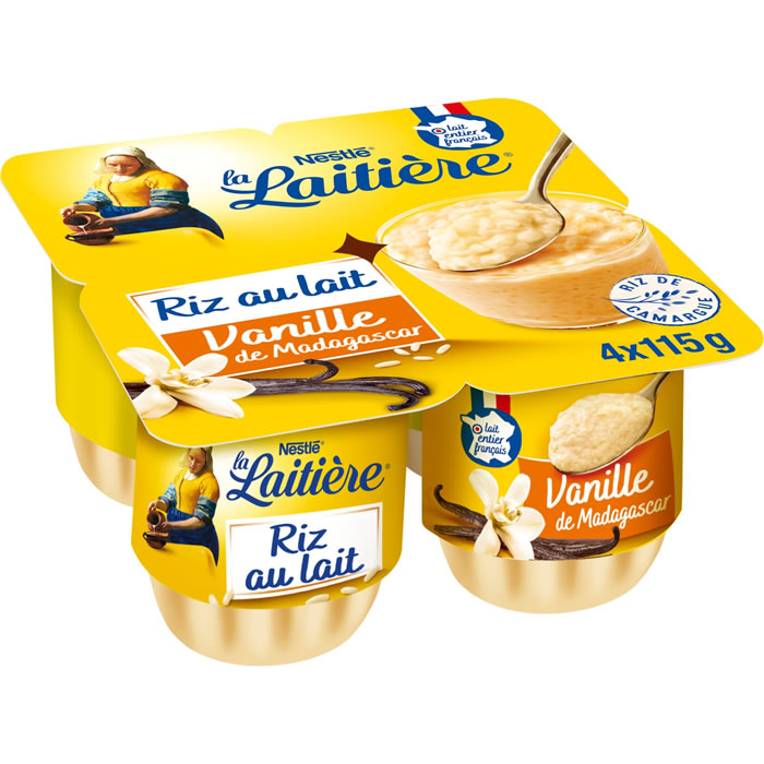 La Laitière – Riz au lait à la vanille 4x115g