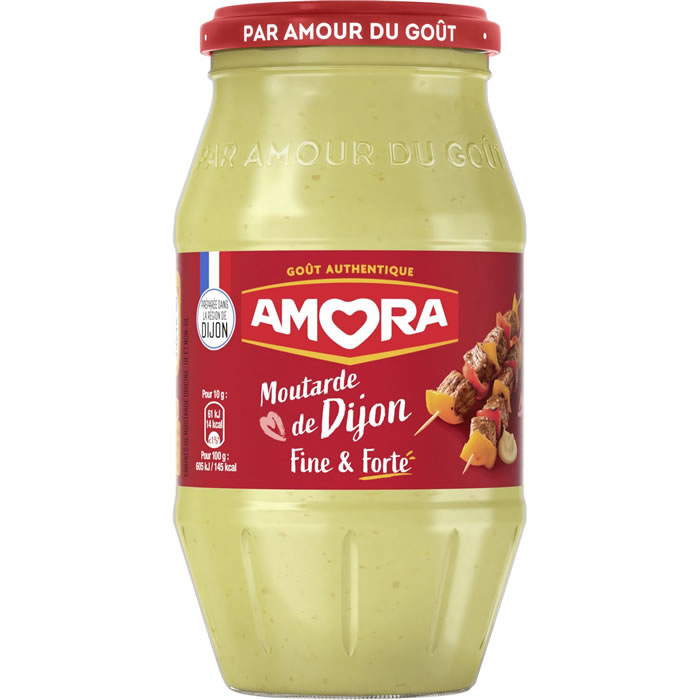 AMORA – Moutarde de Dijon forte – 430g
