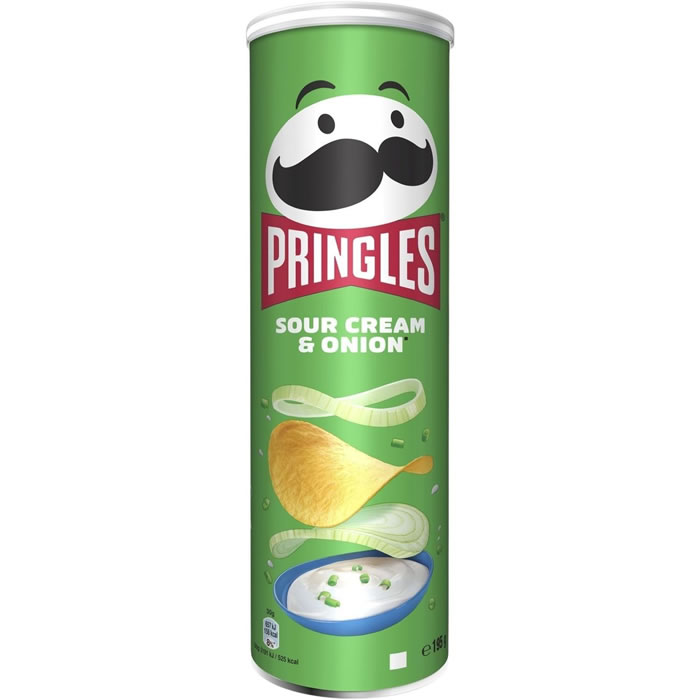 PRINGLES – Chips tuiles saveur crème d’oignons 195g
