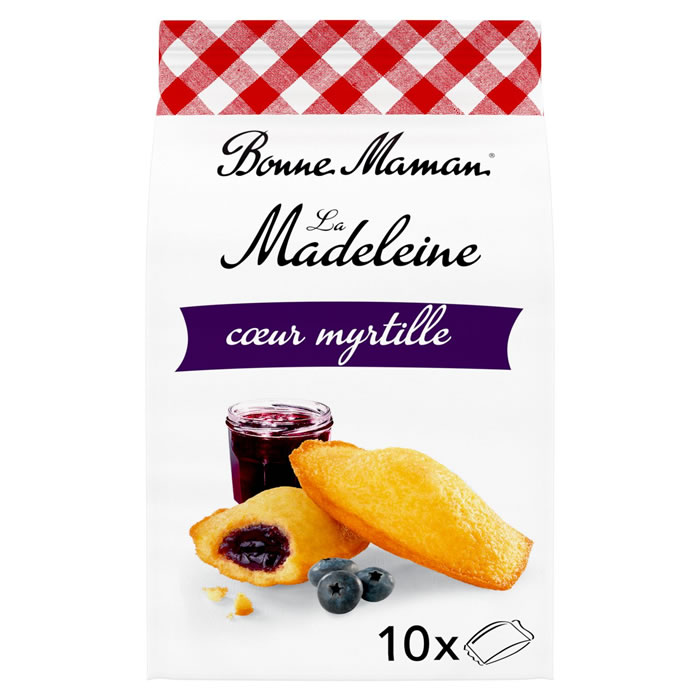 BONNE MAMAN – Madeleines fourrées à la myrtille 300g