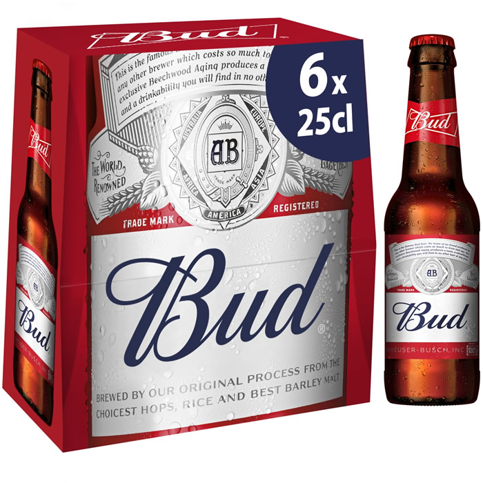 BUD – Bière blonde 6 x 25 cl
