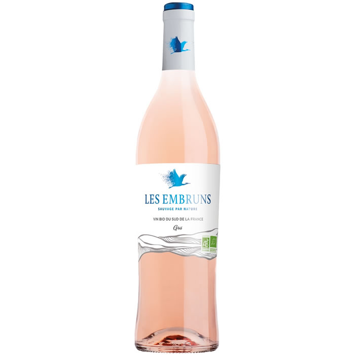 LES EMBRUNS – Sables de Camargue Vin rosé bio 75 cl