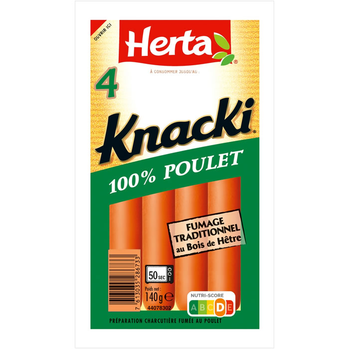 HERTA Knacki – Saucisses de poulet (140 g)
