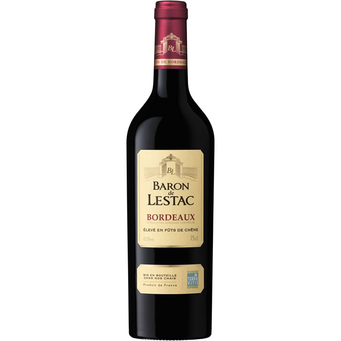 Vin Rouge AOP BORDEAUX Baron de Lestac 75 cl