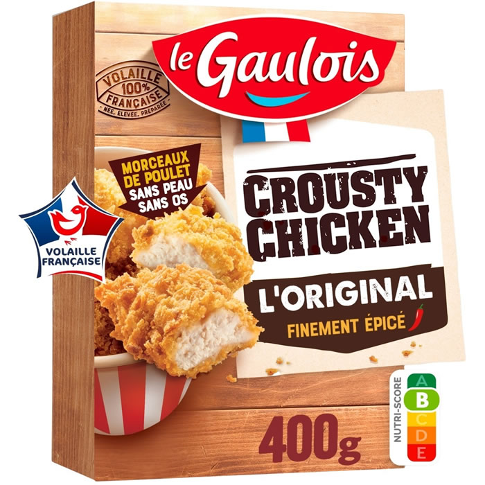 LE GAULOIS CROUSTY CHICKEN – Aiguillettes de poulet panées finement épicées 400g