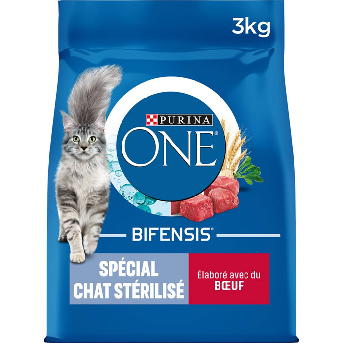 PURINA One Croquettes pour chat stérilisé au boeuf