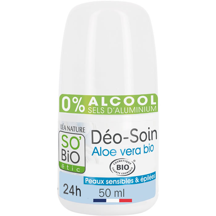 SO BIO ETIC – Déodorant bille à l’aloe vera 24h bio 50 ml