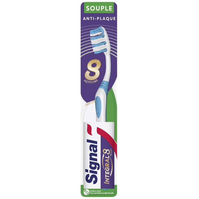 SIGNAL Integral 8 – Brosse à dents souple soin complet 1 unité
