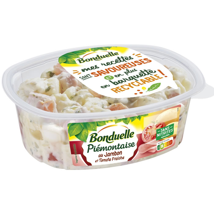 BONDUELLE – Salade de Piémontaise au jambon et tomate fraîche 320g