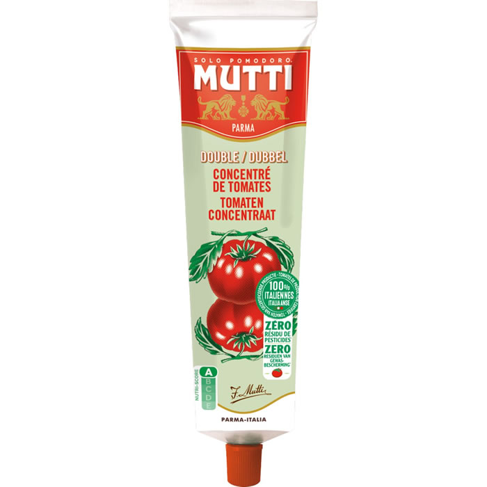 MUTTI – Double concentré de tomates sans résidu de pesticides – 130g