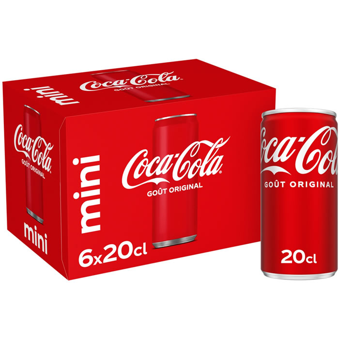 COCA-COLA – Boisson gazeuse aux extraits végétaux mini 6 x 20 cl