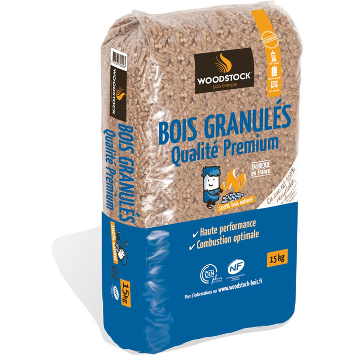 WOODSTOCK Granulés bois de chauffage premium
