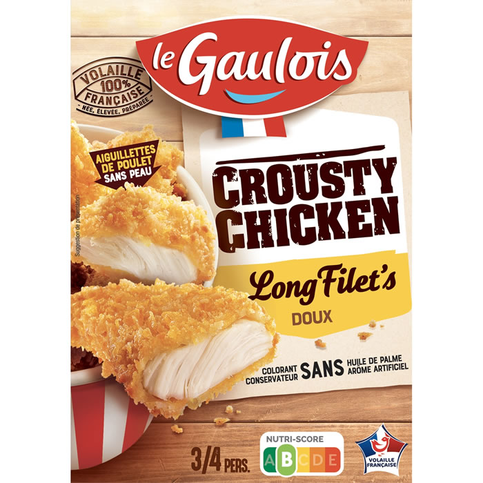 LE GAULOIS CROUSTY CHICKEN – Aiguillettes de poulet panées 400g
