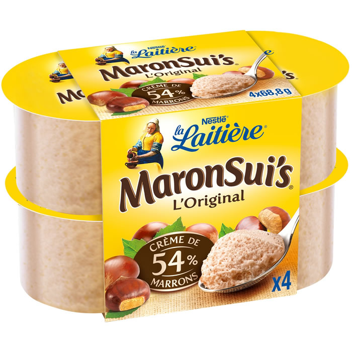 La Laitière MaronSui’s – Mousses fondantes à la crème de marrons 275g