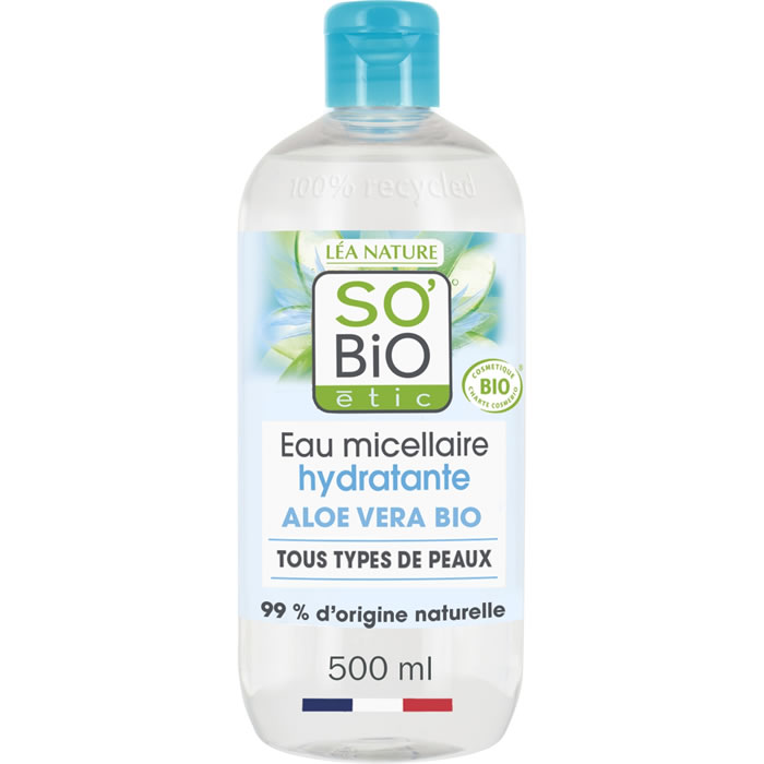 SO BIO ETIC – Eau micellaire nettoyante à l’aloe vera bio