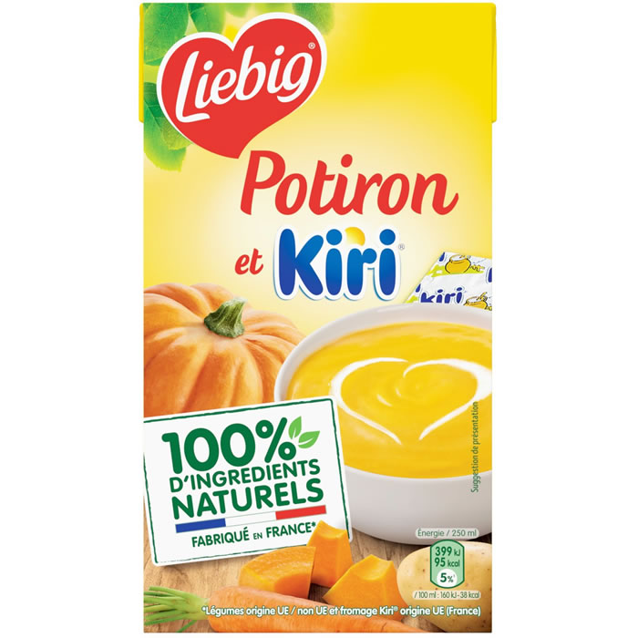 LIEBIG – Soupe de potirons et fromage Kiri 1 L
