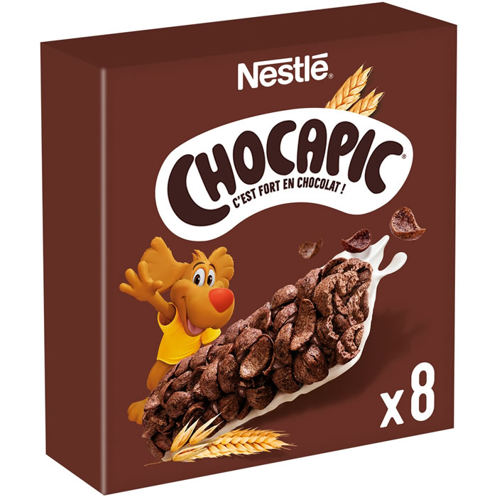 NESTLE Chocapic – Barres de céréales au chocolat et lait 8 x 25 g