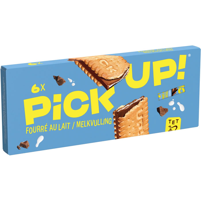 PICK UP – Biscuits garnis d’une tablette de chocolat au lait fourrés 168g