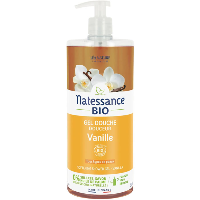 NATESSANCE Gel douche vanille 1 L