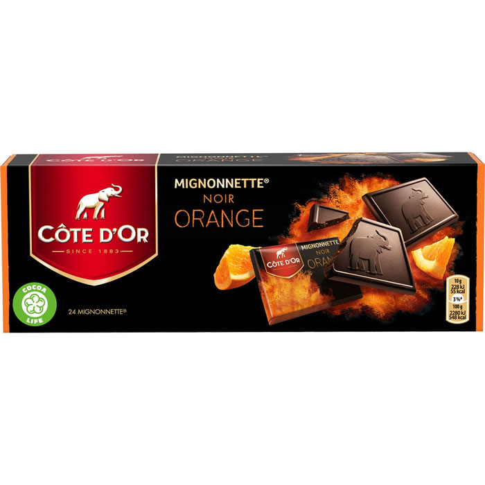 CÔTE D’OR Mignonnettes Noir & Orange 240g