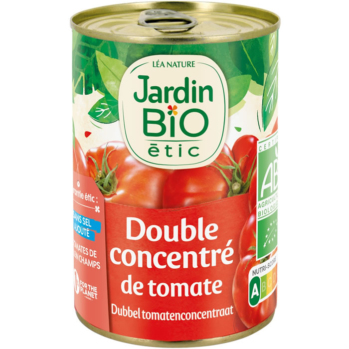 JARDIN BIO – Double concentré de tomates bio – 140g