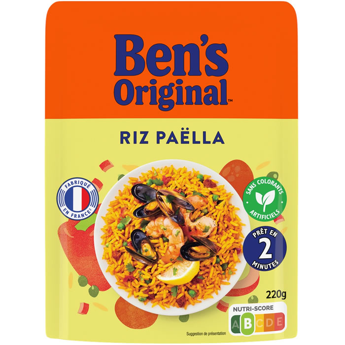 BEN’S ORIGINAL – Riz façon paëlla micro-ondes 220g