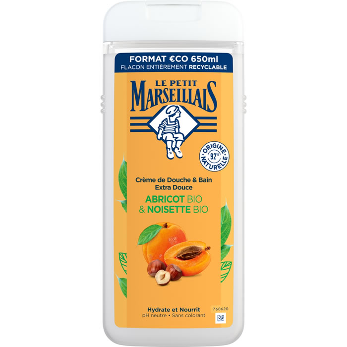 LE PETIT MARSEILLAIS – Crème douche à l’abricot et noisette 650 ml