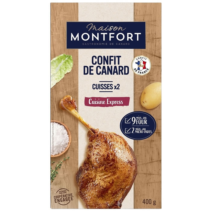 MAISON MONTFORT – Confit de cuisses de canard 2 x 200 g