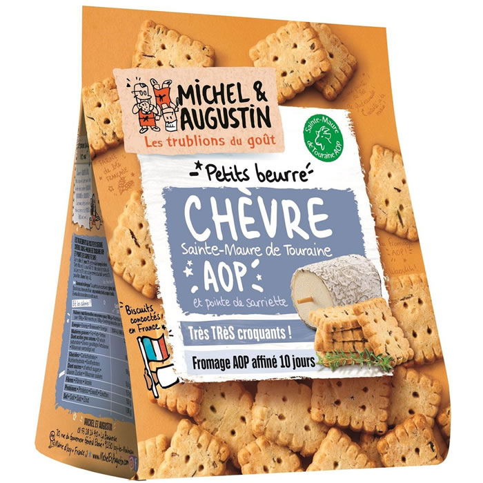MICHEL & AUGUSTIN Biscuits petit beurre au chèvre AOP 100g