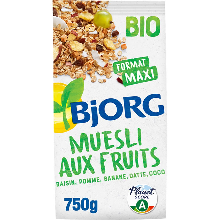BJORG – Muesli aux fruits bio 750 g