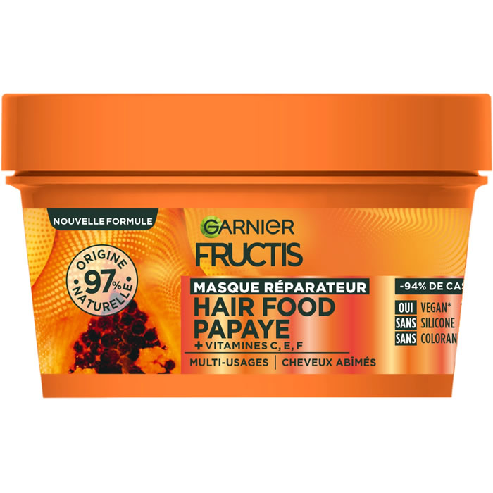 GARNIER Fructis – Masque cheveux réparateur à la papaye 320 ml