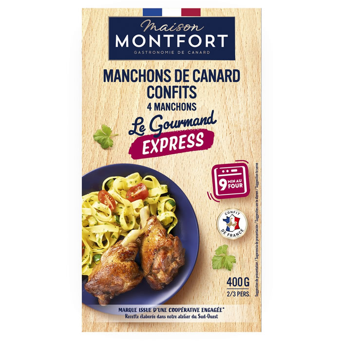 MAISON MONTFORT – Confit de manchons de canard 400 g