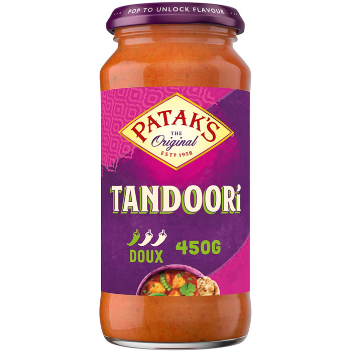 PATAK’S – Sauce tandoori à la tomate, gingembre et tamarin – 450g