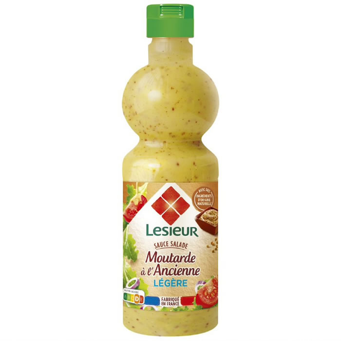LESIEUR – Sauce salade moutarde à l’ancienne légère – 50 cl
