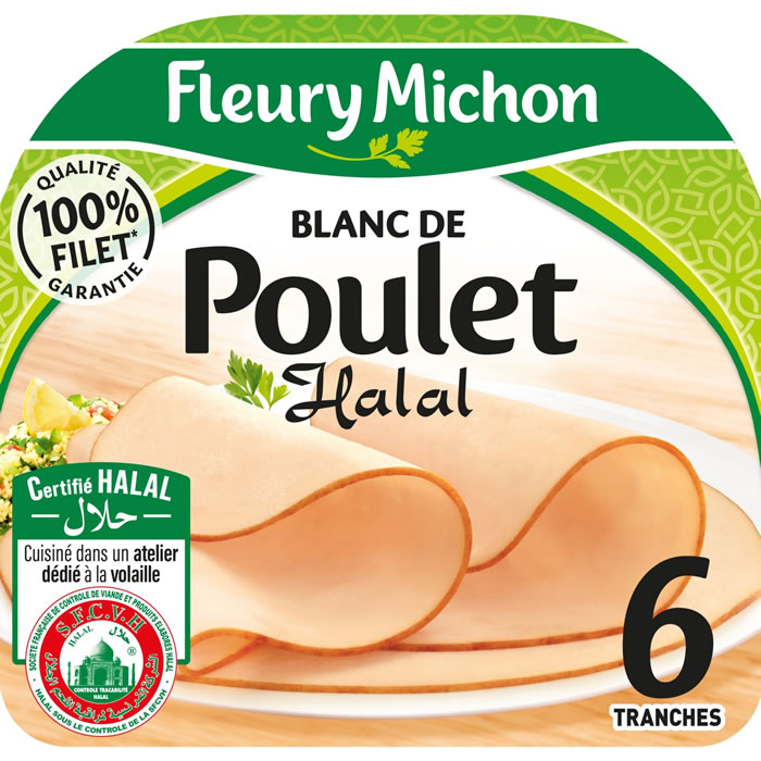 FLEURY MICHON – Blanc de poulet halal 180 g