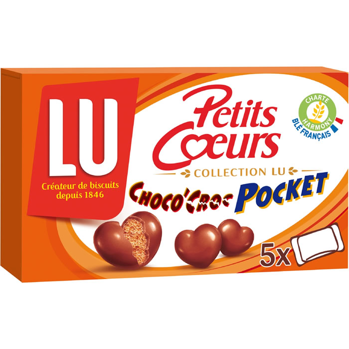 LU Petits Coeurs – Biscuits soufflés nappés au chocolat au lait 180g