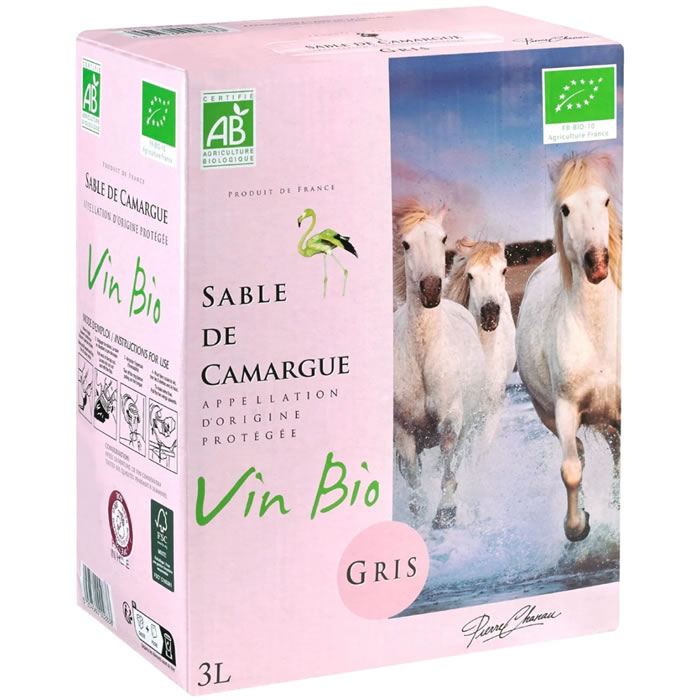 Vin rosé bio AOP SABLE DE CAMARGUE Pierre Chanau Gris
