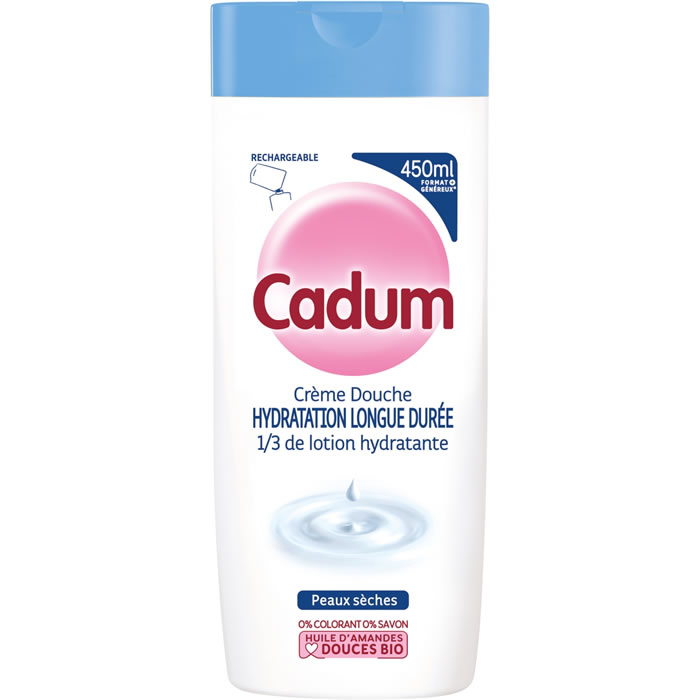 CADUM Hydratation – Crème douche à l’huile d’amande douce 450 ml