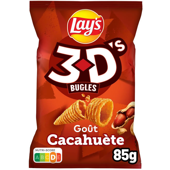 LAY’S 3D’s – Biscuits soufflés saveur cacahuète 85g