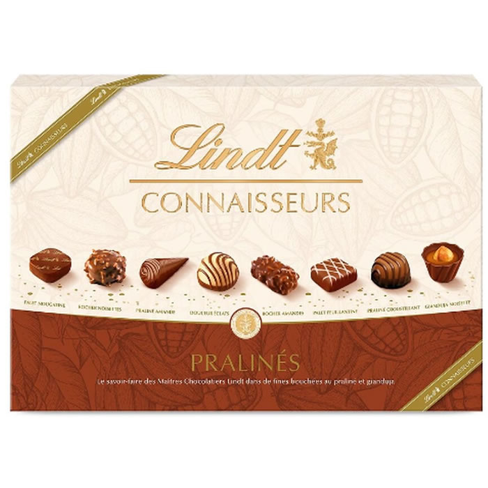 LINDT Connaisseurs – Bouchées au chocolat praliné 409g