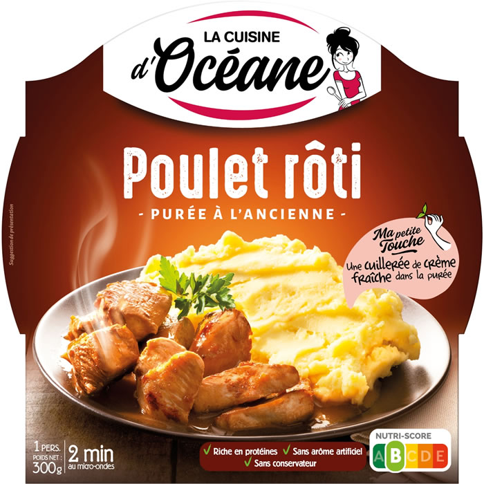 LA CUISINE D’OCEANE – Poulet rôti et purée à l’ancienne 300 g