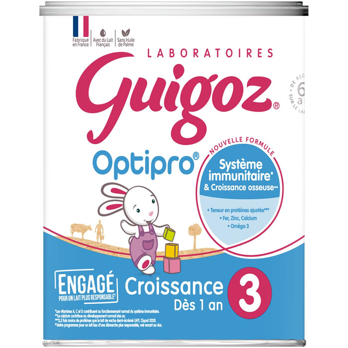 Lait de croissance en poudre 12/36 mois GUIGOZ Optipro