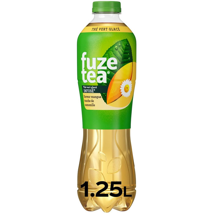 FUZE TEA – Thé vert glacé aromatisé à la mangue et camomille 1,25 L
