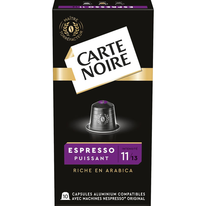 CARTE NOIRE – Capsules de café espresso puissant N°11 10 capsules